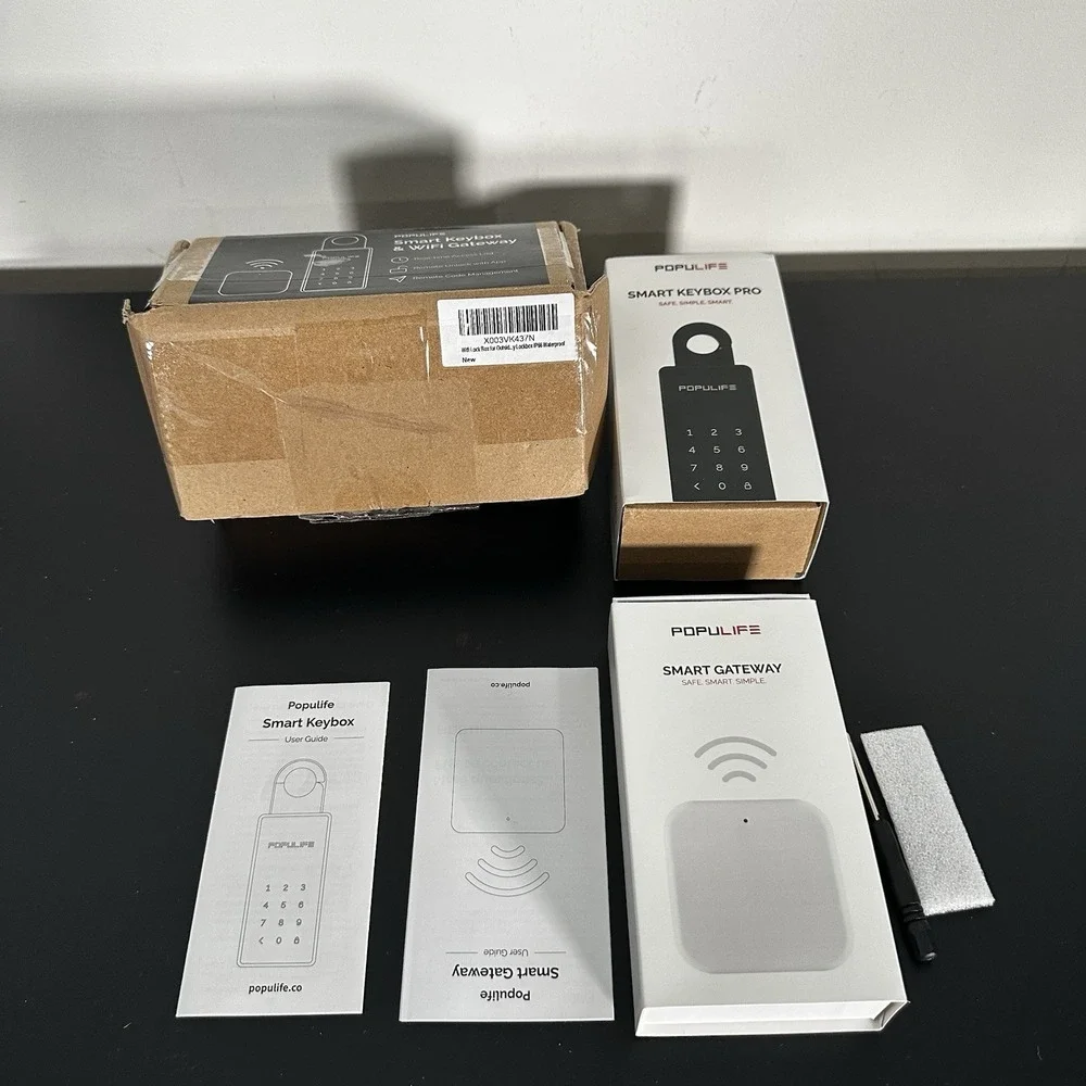 Populife Smart Keybox Pro WiFi Gateway Combo Lock Box Airbnb Host Essentials